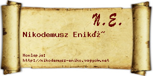 Nikodemusz Enikő névjegykártya